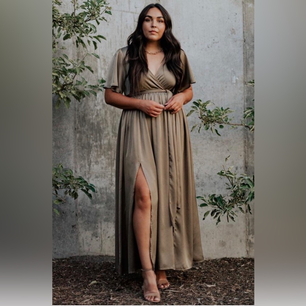BalticBorn Sicily Satin maxi dress